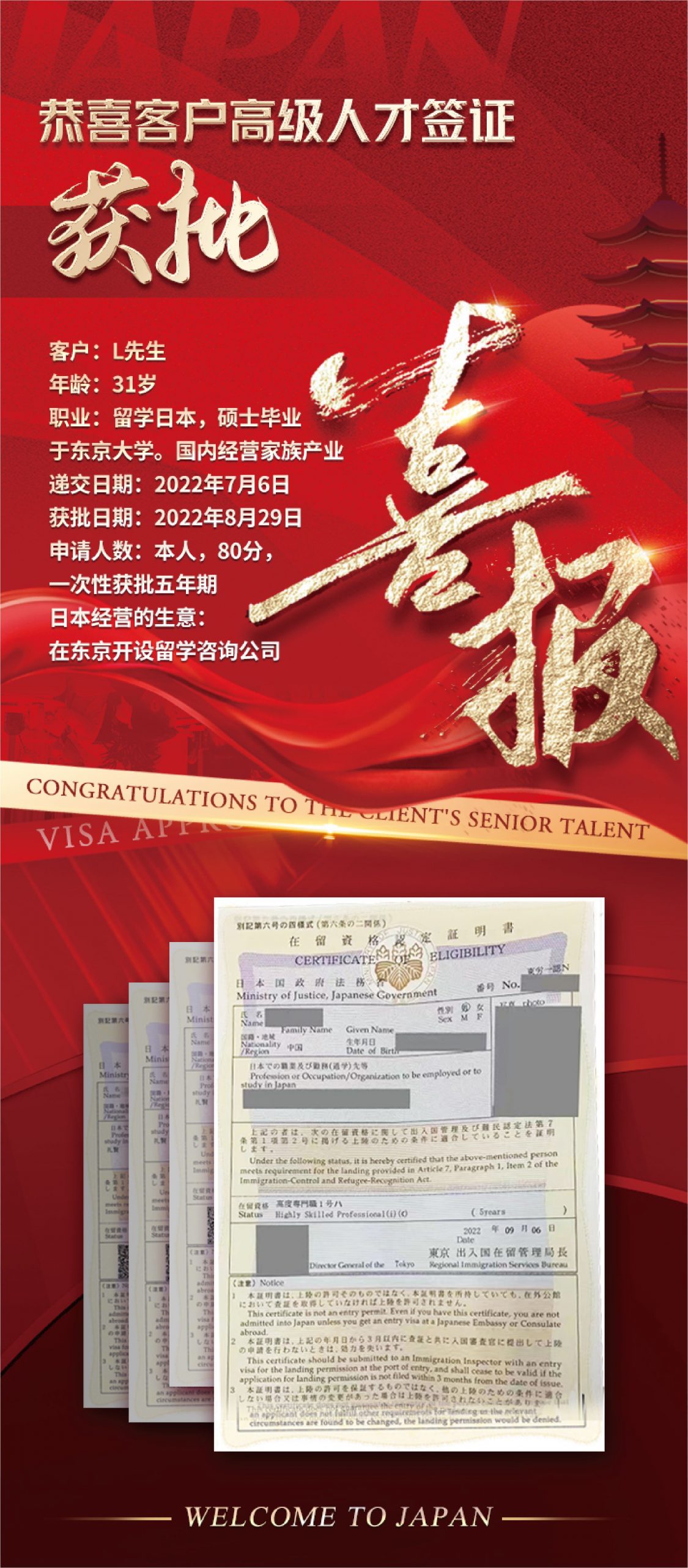 日本创业移民项目 高级人才签证 移民日本_2-3年拿永居绿卡_高级人才签证比经营签更快、更稳插图7 日本创业移民项目 高级人才签证 移民日本_2-3年拿永居绿卡_高级人才签证比经营签更快、更稳-神州四方移民