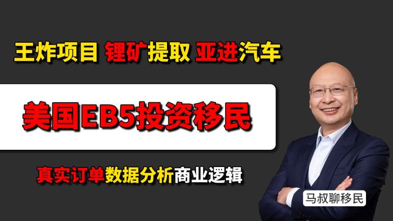 2026美国EB5投资移民优质项目 80万美金投哪最稳 亚进汽车配件厂七期 锂矿提取 乡村项目天花板