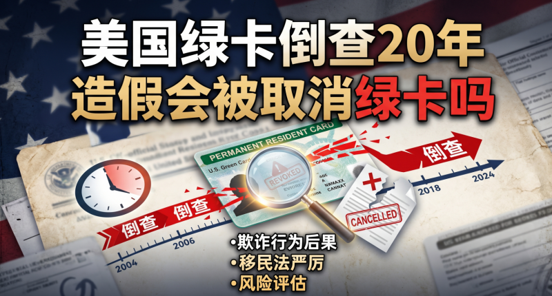 2026年美国绿卡倒查20年？庇护、婚姻绿卡、杰出人才假材料问题 - 美国移民造假会被取消绿卡吗？EB-1A、NIW、商婚申请人要注意-神州四方移民