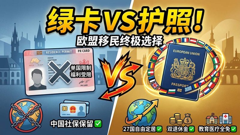 欧洲身份怎么选？单国绿卡还是欧盟护照？ - 葡萄牙护照、匈牙利永居、希腊绿卡区别到底有多大？